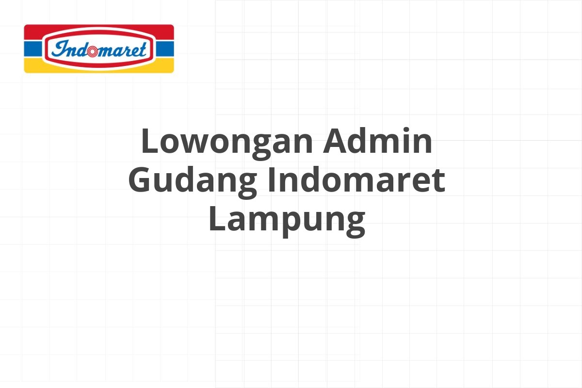 Lowongan Driver Indomaret Magetan