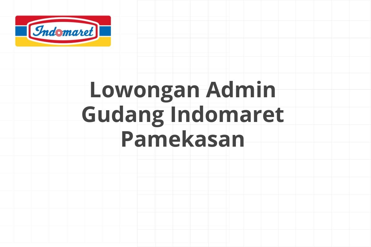 Lowongan Area Supervisor Indomaret Majalengka
