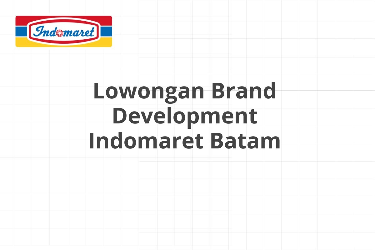 Lowongan Driver Indomaret Sumenep