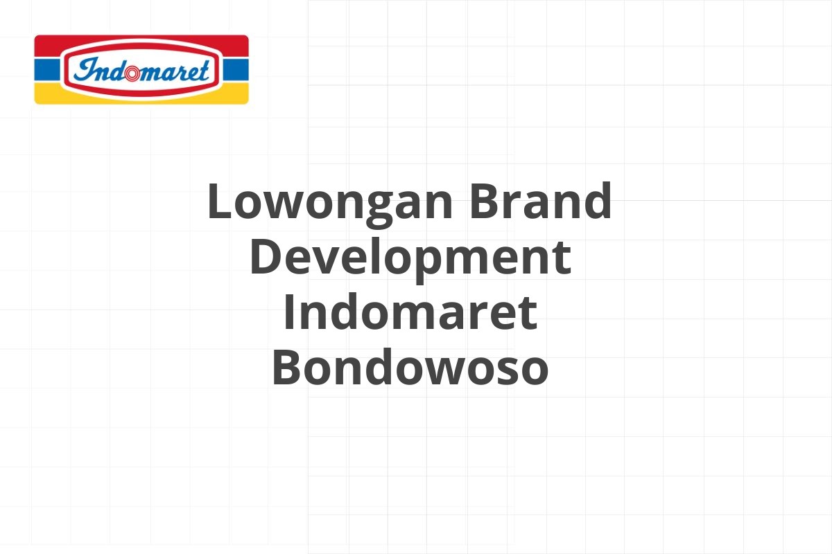 Lowongan Driver Indomaret Gresik