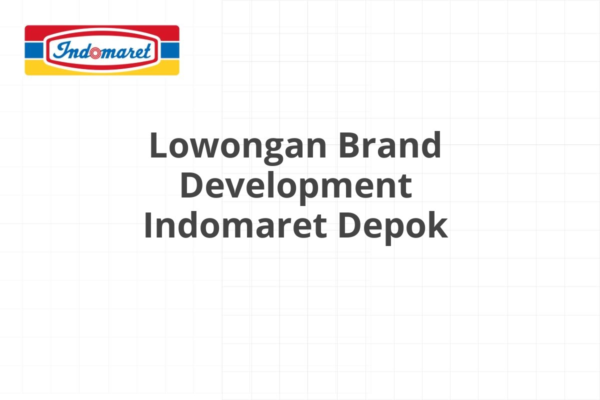Lowongan Merchandiser Indomaret Sumenep