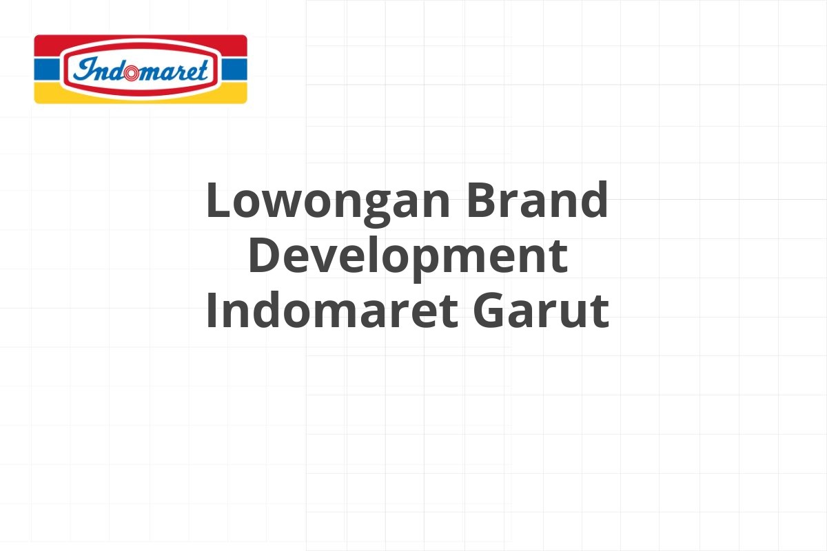 Lowongan Merchandiser Indomaret Sumedang