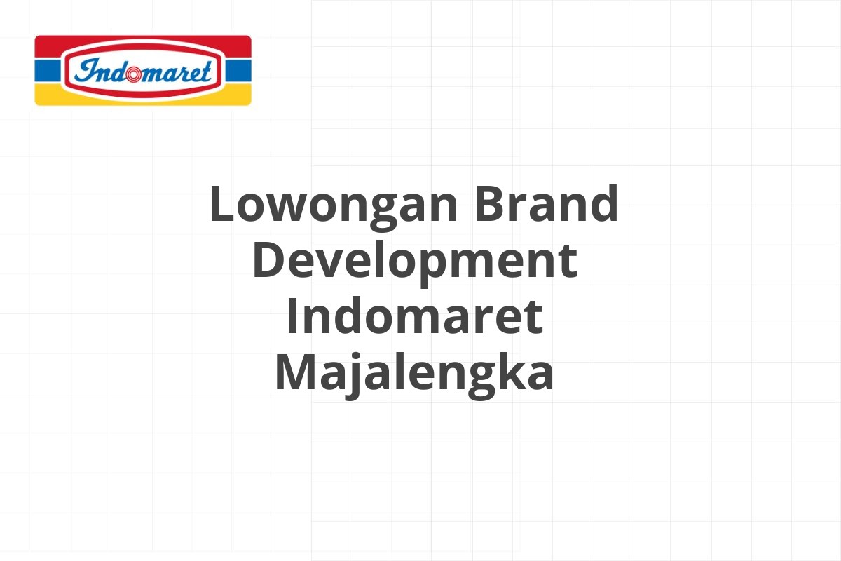 Lowongan Tax Accounting Indomaret Cimahi