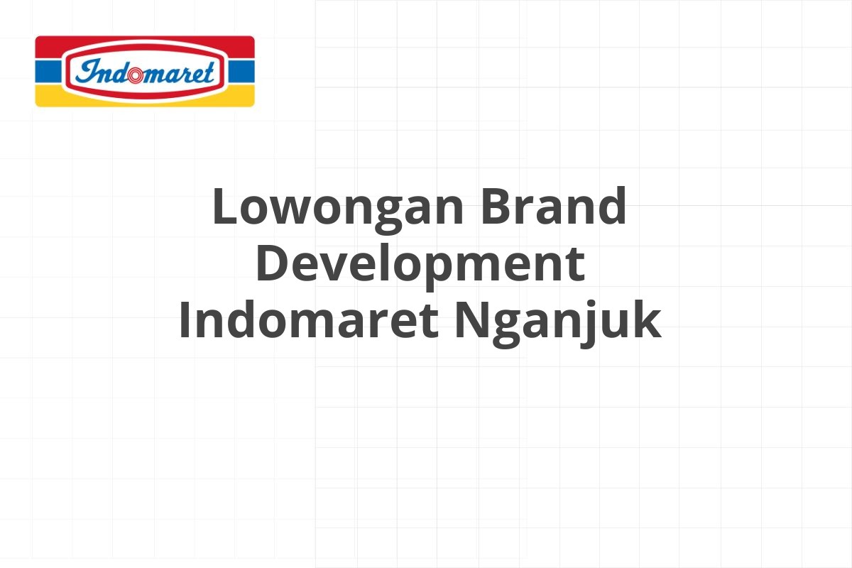 Lowongan Tax Accounting Indomaret Binjai