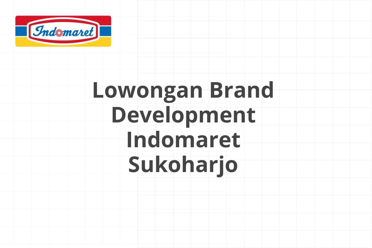 Lowongan Area Supervisor Indomaret Pamekasan