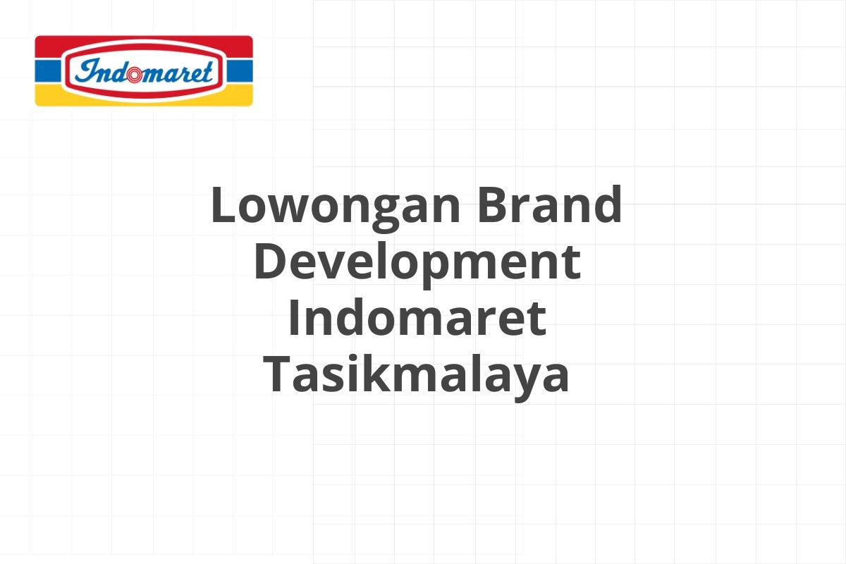 Lowongan Area Supervisor Indomaret Madiun