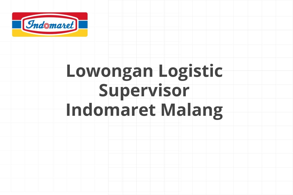 Lowongan Equipment Operator Indomaret Jakarta Selatan