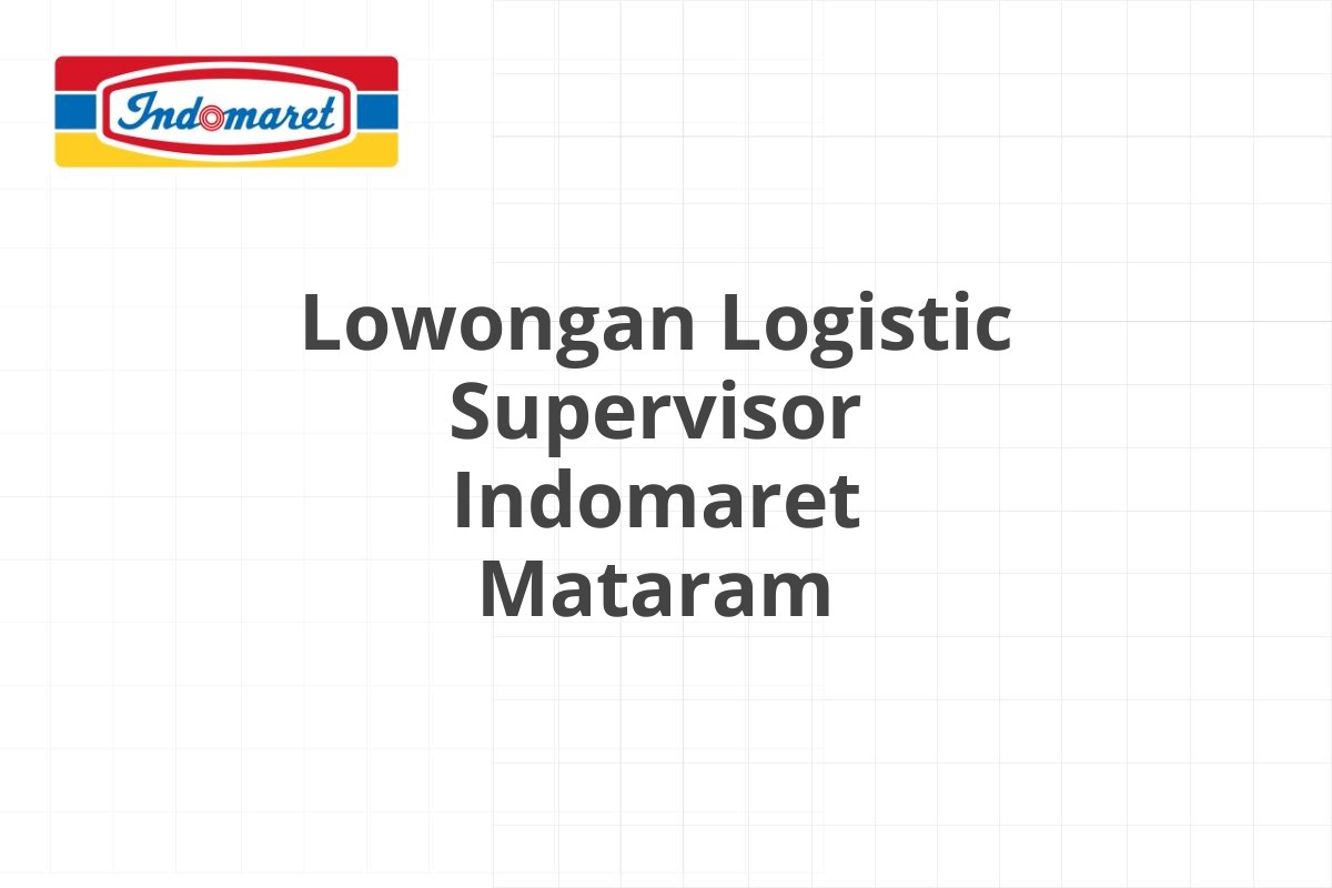 Lowongan Equipment Operator Indomaret Binjai