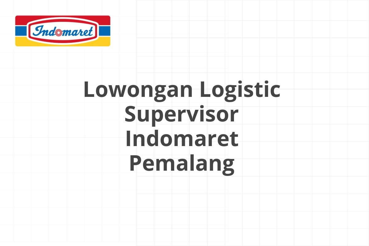 Lowongan IT Support Indomaret Situbondo