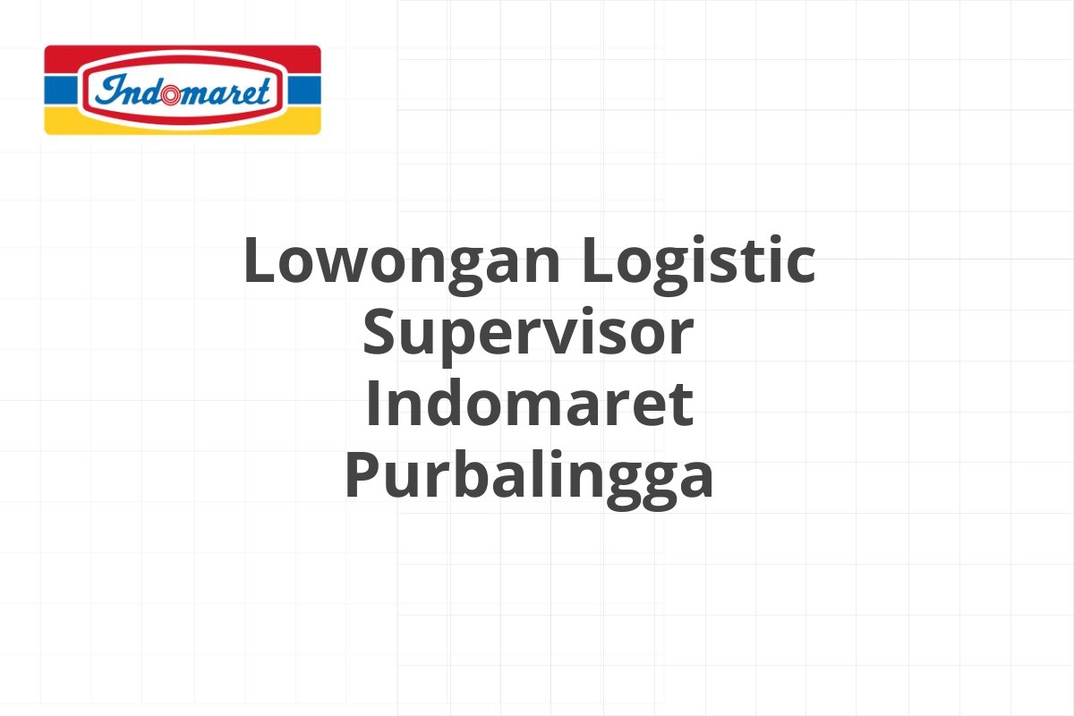 Lowongan IT Support Indomaret Bantul