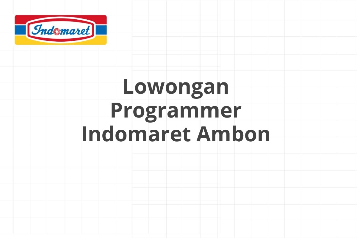 Lowongan Driver Indomaret Sukabumi