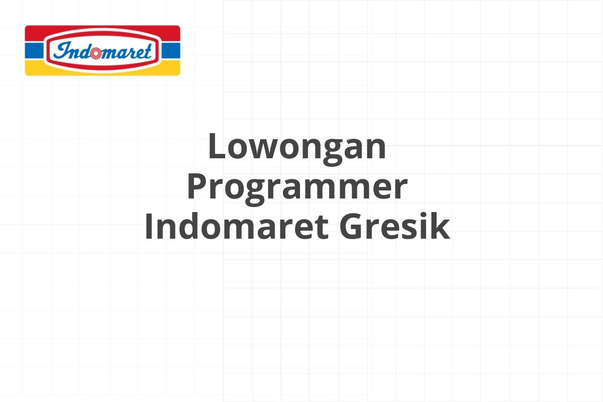 Lowongan Tax Accounting Indomaret Rembang