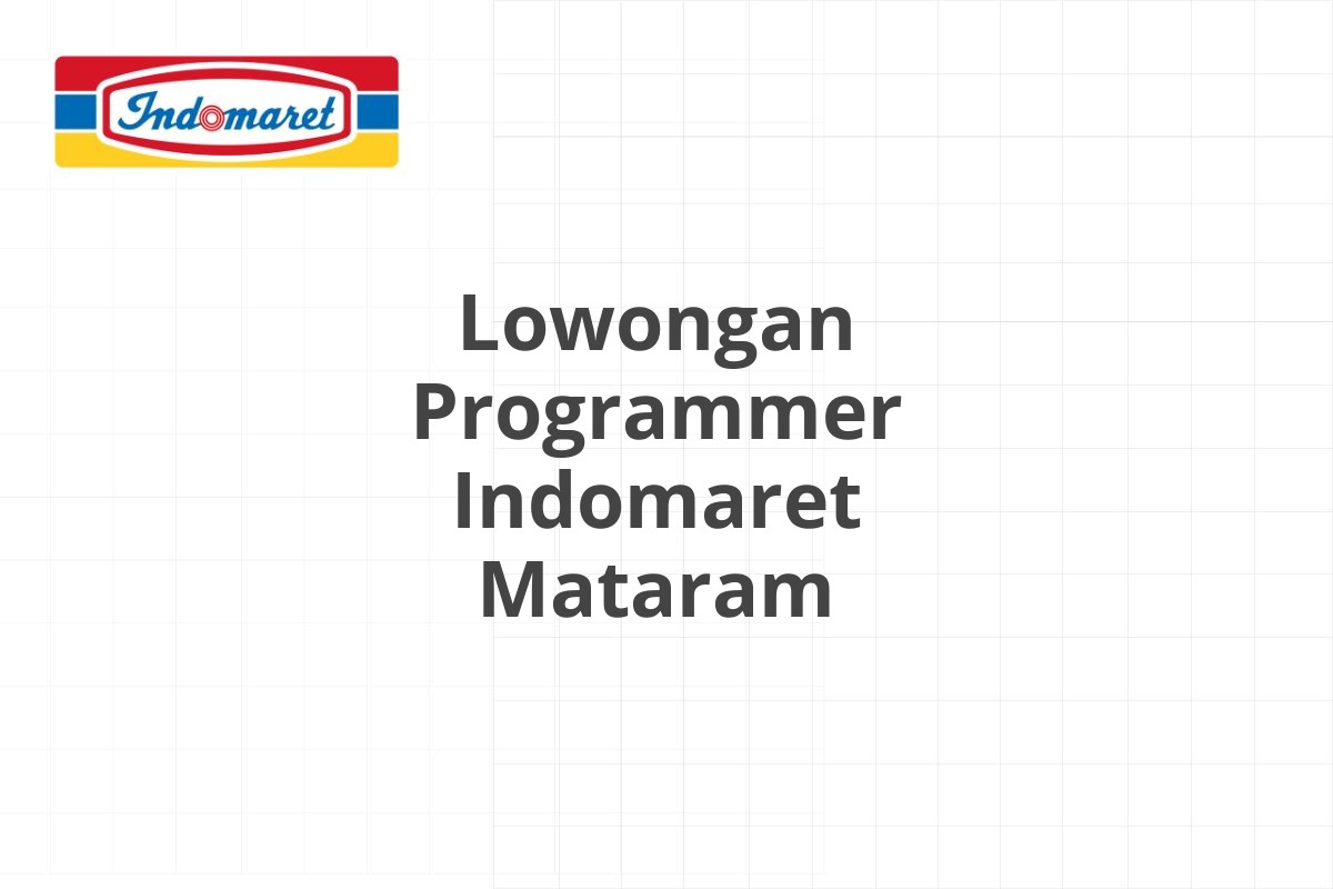 Lowongan Area Supervisor Indomaret Tulungagung