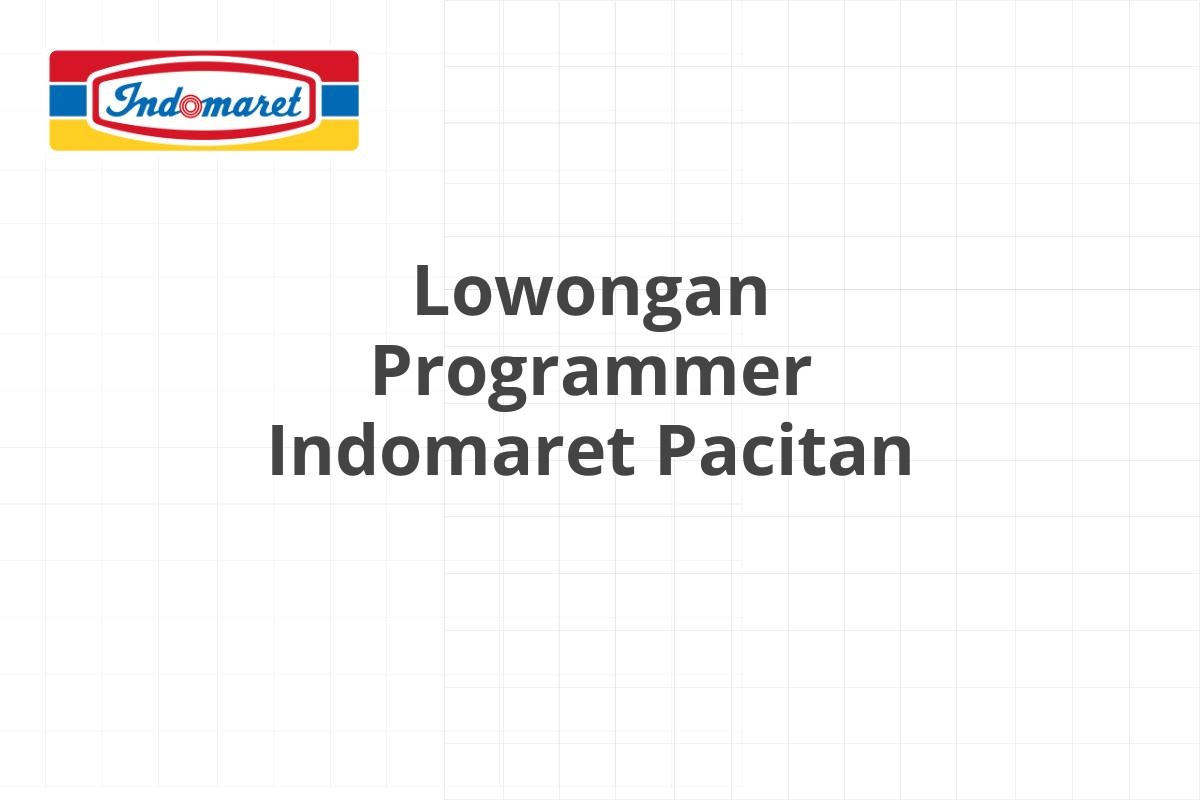 Lowongan Area Supervisor Indomaret Temanggung