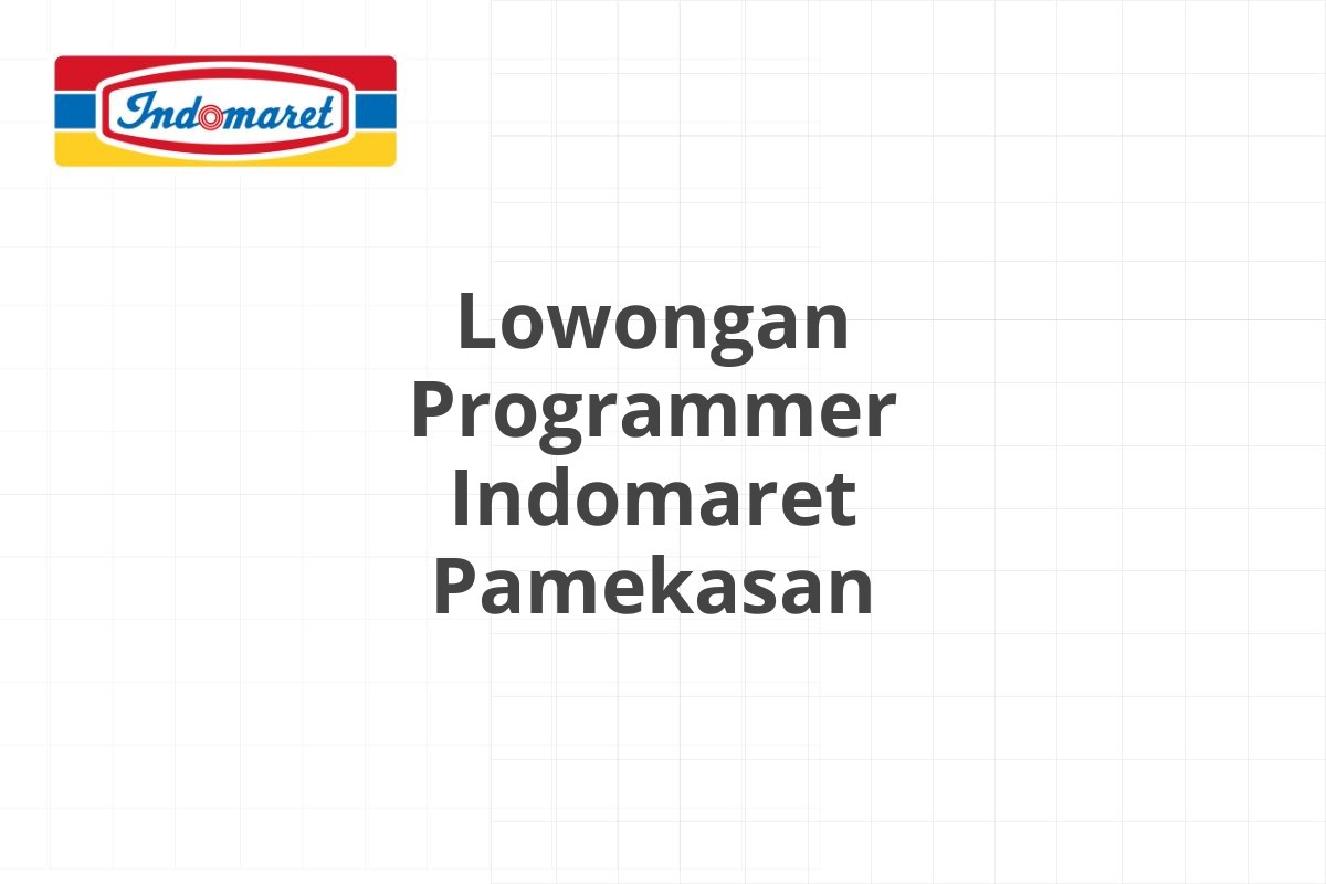 Lowongan Area Supervisor Indomaret Samarinda
