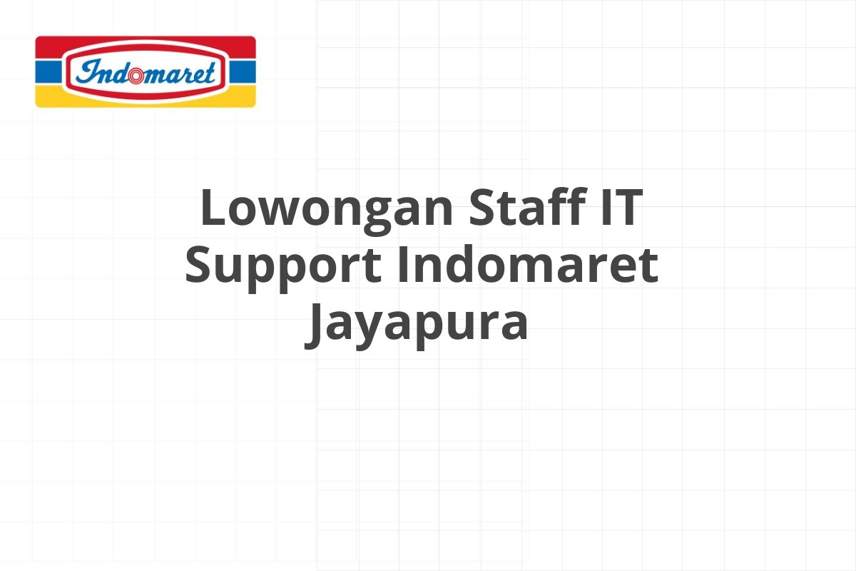 Lowongan Driver Indomaret Jakarta Barat