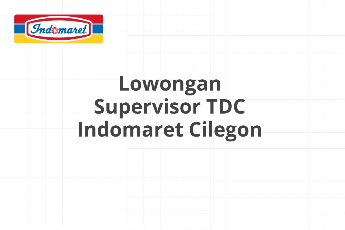 Lowongan Admin Finance Indomaret Sidoarjo