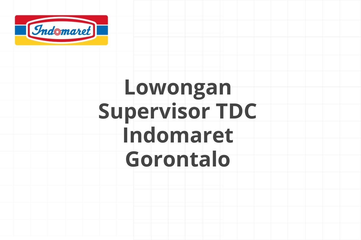 Lowongan Admin Finance Indomaret Blitar
