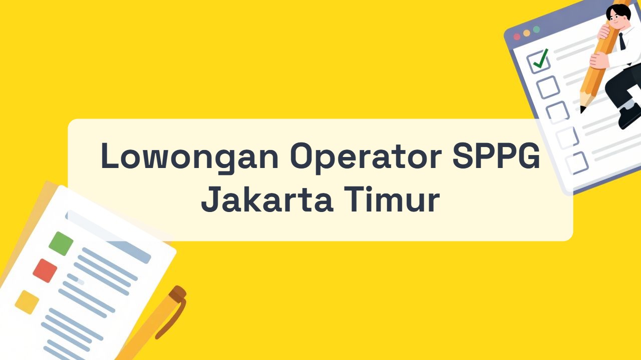 Lowongan Operator SPPG Jakarta Timur Terbaru Tahun 2026